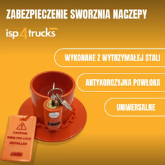 Zabezpieczenie sworznia królewskiego naczepy King Pin Ø13mm