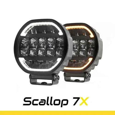 Reflektor SKYLED SCALLOP 7X FI178 (90W, z białym i pomarańczowym dynamicznym światłem pozycyjnym) R10/R148/R149