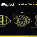 Reflektor dalekosiężny SKYLED Jumbo Ovum Flash FULL LED (82W, białe i pomarańczowe światło pozycyjne / światło ostrzegawcze R10/R65/R148/R149
