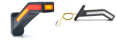 Boczna lampa zespolona LED z dynamicznym kierunkowskazem i światłem pozycyjnym 12/24V (prawa) W168.6DD