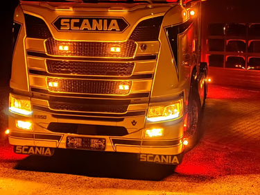 Dodatkowy moduł LED pomarańczowego światła pozycyjnego do reflektora Scania R/S 2016+