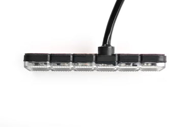 Elastyczna lampa ostrzegawcza SKYLED 117x27 mm (stroboskop pomarańczowe 6 LED) R10 R65 SAE