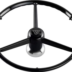 Kierownica 3-ramienna 53 cm Old School czarna z hubem do Volvo FH4/FH5