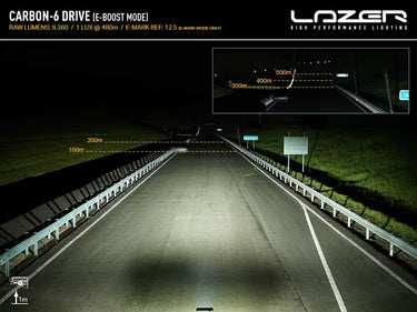 Lampa LED LAZER Carbon-6 S DRIVE Gen3 315 mm z homologacją ECE R149