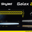 Lampa LED SKYLED GALAX 22" (584 mm) 100W - Dwukolorowe oświetlenie pozycyjne białe/pomarańczowe ECE R10/R148/R149