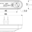 Lampa obrysowa typu SLIM LD 2440