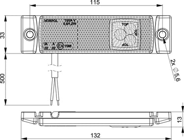 Lampa obrysowa LD 0129