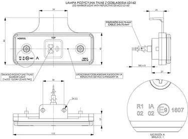 Lampa obrysowa LD 162