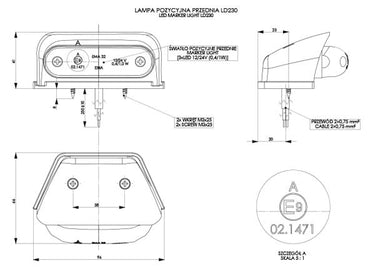 Lampa obrysowa LD 230