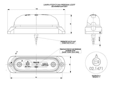 Lampa obrysowa LD 377