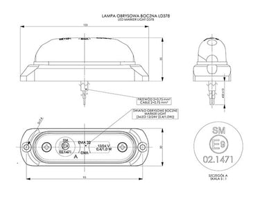 Lampa obrysowa LD 378