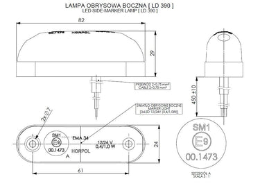 Lampa obrysowa LD 390