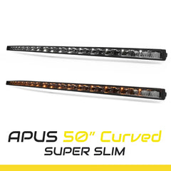 Lampa obrysowa LED SKYLED APUS CURVED 50" (1274 mm) 252W biała/pomarańczowa R7/R10/R112