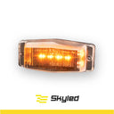 Lampa obrysowa LED SKYLED Double Burner 24V pomarańczowa 8 LED
