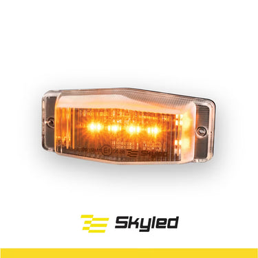 Lampa obrysowa LED SKYLED Double Burner 24V pomarańczowa 8 LED