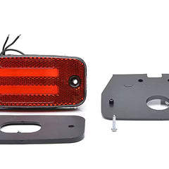 Lampa obrysowa LED z odblaskiem czerwone światło 12/24V W158