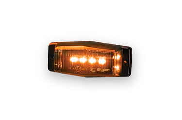 Lampa obrysowa SKYLED Double Burner 24V LED pomarańczowa przydymiony klosz 8 diod