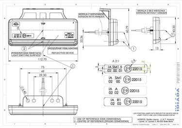 LD 2509 Lampa obrysowa slim XS –