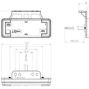 LD 2513 Lampa obrysowa slim XS – biała z wieszakiem