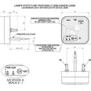 Lampa obrysowa z odblaskiem LD 096