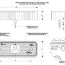 Lampa obrysowa z podkładką gumową ryflowaną LD 538