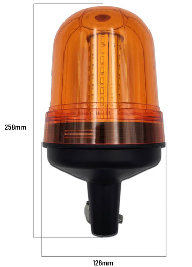 Lampa ostrzegawcza LED R10 wysoka na trzpień (kogut) 12/24V
