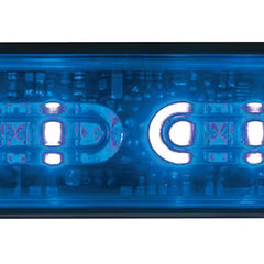 Lampa ostrzegawcza Mega Thin LED 12/24V niebieska (stroboskop, R65, R10, IP67)