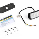 Lampa ostrzegawcza SKYLED 132x51 mm z białym światłem pozycyjnym i stroboskopem pomarańczowym