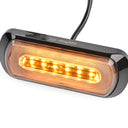 Lampa ostrzegawcza SKYLED 132x51 mm z białym światłem pozycyjnym i stroboskopem pomarańczowym