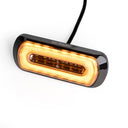 Lampa ostrzegawcza SKYLED 132x51 mm z pomarańczowym światłem stroboskopowym i pozycyjnym (6 LED) R10 R65