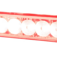 Lampa ostrzegawcza SUPER SLIM stroboskop LED czerwona 12/24V R10 IP68