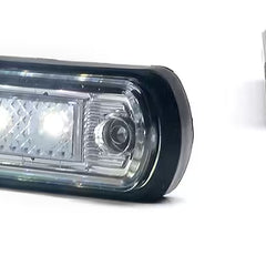 Lampa pozycyjna LED 12/24V obrysowa przednia 4x białe diody W189