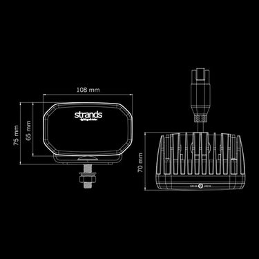 Lampa robocza FOR9T NO-GLARE 30W 10-48V 2600 Lm - skupiona z funkcją pozycyjną