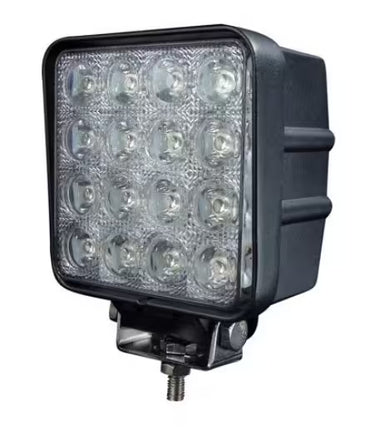 Lampa robocza LED 16x3W kwadratowa, światło rozproszone