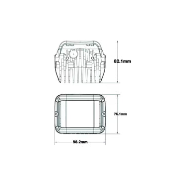 Lampa robocza LED 2x cube 18W 9-32V 2200Lm