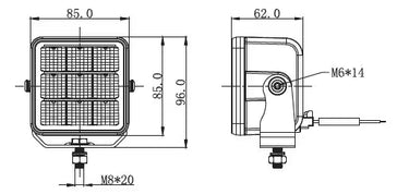 Lampa robocza SKYLED Amnis 45F 10-32V 45W rozproszone światło R10
