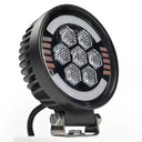 Lampa robocza SKYLED Aura C35F okrągła 9-32V 35W 3500Lm z pozycją pomarańczową/czerwoną i światłem ostrzegawczym R65