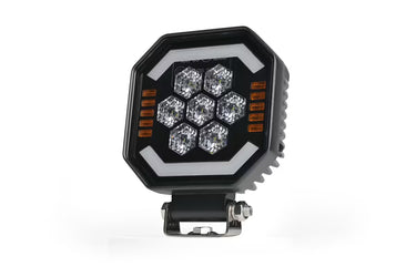 Lampa robocza SKYLED Aura Q35F kwadratowa 9-32V 35W 3500Lm pomarańczowa/czerwona z homologacją R10/R65/R148