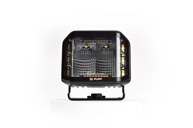 Lampa robocza LED SKYLED DARK ILLUSION FLASH QF70F 10-30V 70W z światłem ostrzegawczym R65