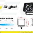 Lampa robocza SKYLED DARK ILLUSION Q40S 10-30V 40W skupione światło