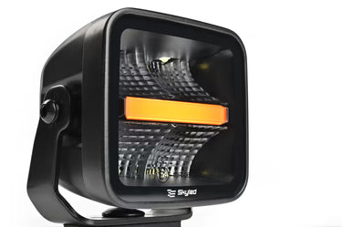 Lampa robocza SKYLED DARK ILLUSION QP40F 10-30V 40W z białym i pomarańczowym światłem pozycyjnym
