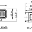 Lampa robocza SKYLED Ignis 15F 10-32V, 15W, 1560 lm — światło rozproszone, homologacja ECE R10/R148