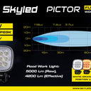 Lampa robocza SKYLED Pictor 45F, 12-48V, 45W, 4200 Lm, światło rozproszone
