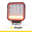 Lampa robocza SKYLED RED LINE kwadratowa 48W, 16 LED, 10-32V, 4320 Lm, IP67/69K, światło rozproszone, ADR