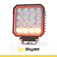 Lampa robocza SKYLED RED LINE kwadratowa 48W, 16 LED, 10-32V, 4320 Lm, IP67/69K, światło rozproszone, ADR