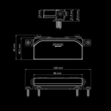 Lampa robocza UNITY ULTRA FLAT STRANDS 22W 10-32V 1370 Lm