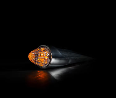 Lampa torpedo 16 LED 24V biały klosz pomarańczowe światło