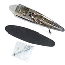 Lampa torpedo 16 LED biały klosz, zimne białe światło, 24V