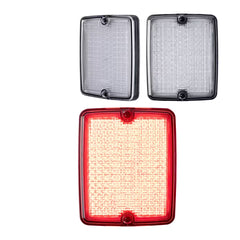 Lampa tylna prostokątna LEDSON Breeze X2 Retro z funkcją przeciwmgielną - przezroczysty klosz