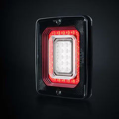 Lampa tylna prostokątna STRANDS FOR9T Illusion - światło cofania/przeciwmgielne